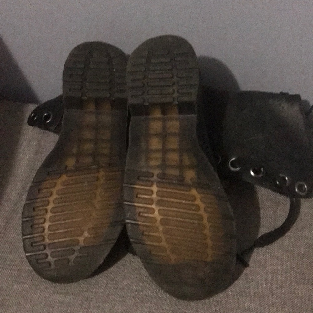 Dr. Martens tall lace up combat boots